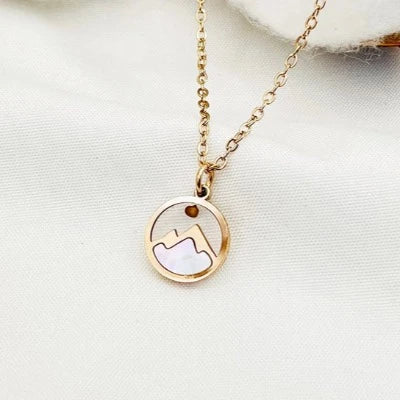 Mustard Seed Faith Necklace- Rose Gold