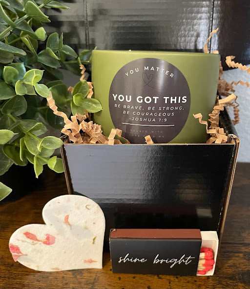 Her Dream Co. You Got This Candle w/ Flower Seed Packet Gift Set